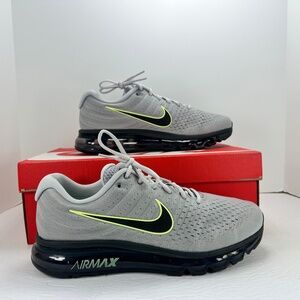 Nike Air Max 2017 Wolf Grey Black Platinum Sneakers 849559-012 Mens Size NEW